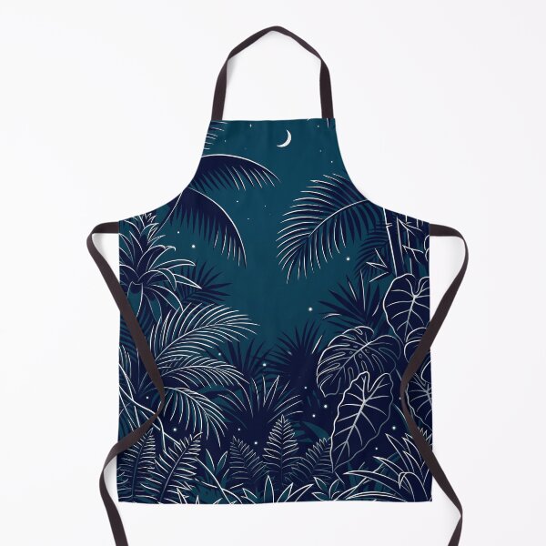 Item preview, Midnight Jungle Oasis - Mystic Tropical Night Pattern designed and sold by fit-and-fine26.