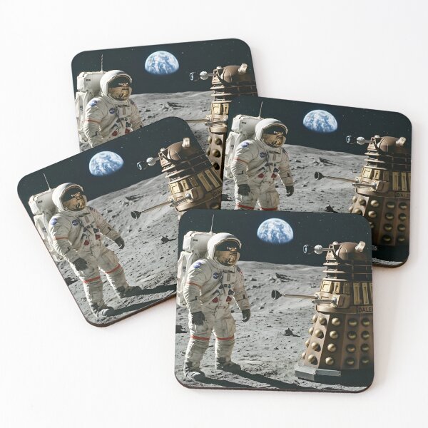 Item preview, Dalek attacks NASA astronaut on moon designed and sold by WiseBow.