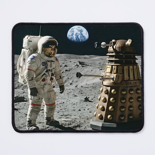 Item preview, Dalek attacks NASA astronaut on moon designed and sold by WiseBow.