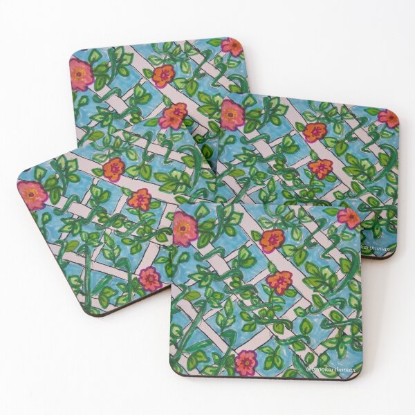 Item preview, Soft Flower Trellis designed and sold by DancingCreek.