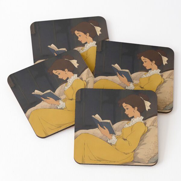 Item preview, Cozy Vintage Reader – Classic Book Lover Aesthetic Art designed and sold by  Hollow Moon Studios..