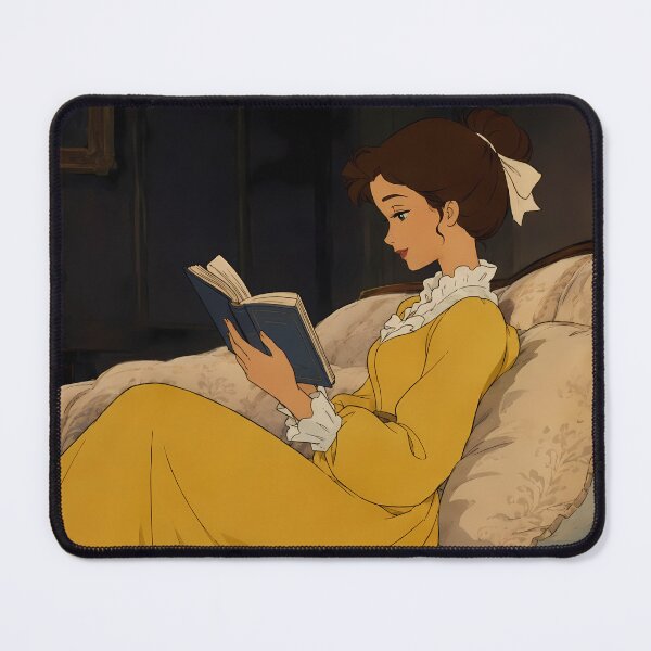 Item preview, Cozy Vintage Reader – Classic Book Lover Aesthetic Art designed and sold by  Hollow Moon Studios..