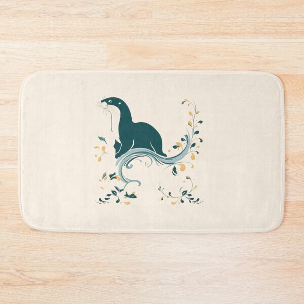 Item preview,  (Title): Minimalist Cute Otter Sleeping on Tree Branch Art  designed and sold by Tama-sirth.