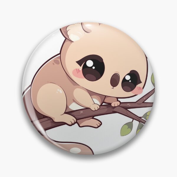 Item preview, Kawaii Tree Kangaroo Climbing Branch Sticker designed and sold by DumplingDestroy.