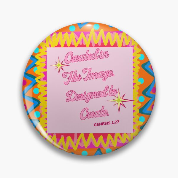 Item preview, Christian Bible Verse Created In His Image Genesis 1:27 designed and sold by TinaSalazar.