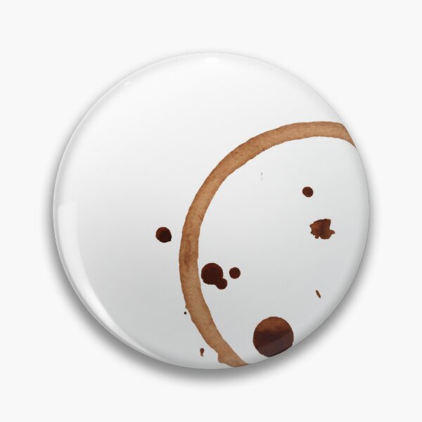 Item preview, Aesthetic Coffee Ring Stain with Splatters Art designed and sold by FlatInkStudio.