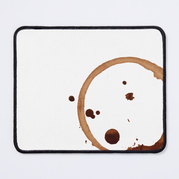 Item preview, Aesthetic Coffee Ring Stain with Splatters Art designed and sold by FlatInkStudio.