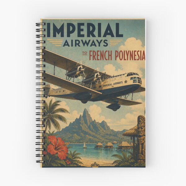 Item preview, Vintage Imperial Airways - French Polynesia designed and sold by THE Company.