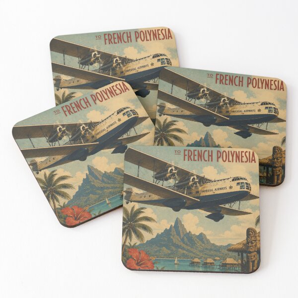 Item preview, Vintage Imperial Airways - French Polynesia designed and sold by THE Company.