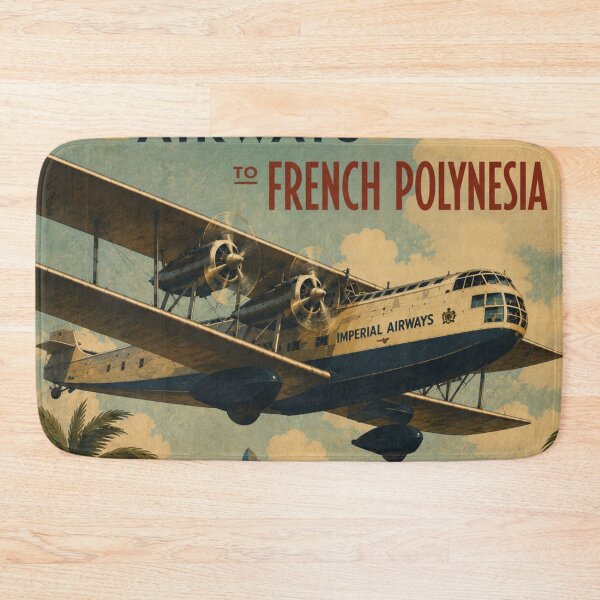 Item preview, Vintage Imperial Airways - French Polynesia designed and sold by THE Company.