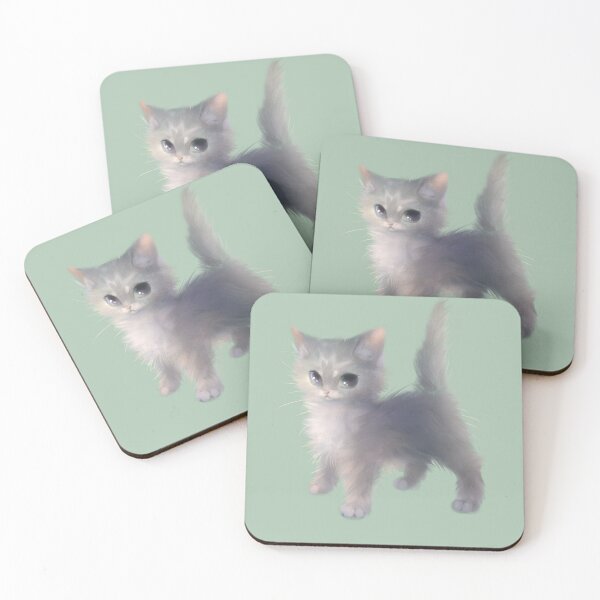 Item preview, kitten hand drawn  designed and sold by BEANZSHOP.