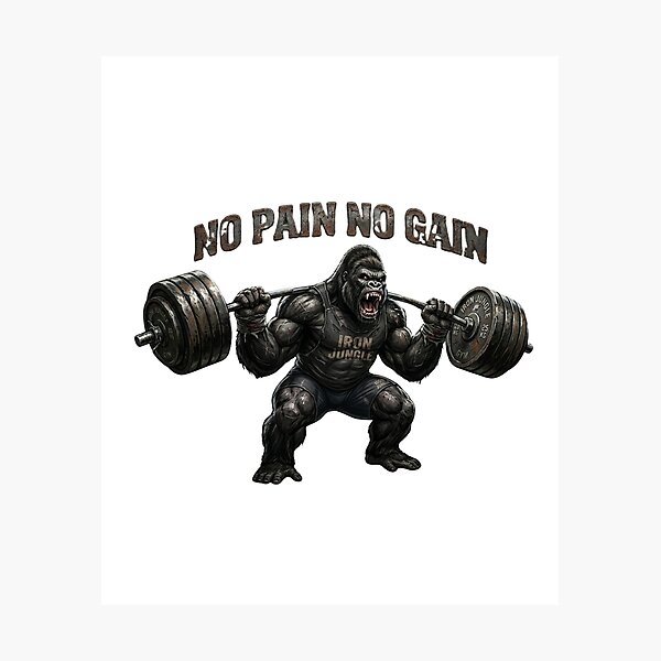 Item preview, No pain no gain designed and sold by YBY1981.