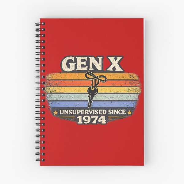 Item preview, Gen X Unsupervised Since 1974 | Latchkey Kid Retro Vintage Shirt designed and sold by DiamondSkyShirt.