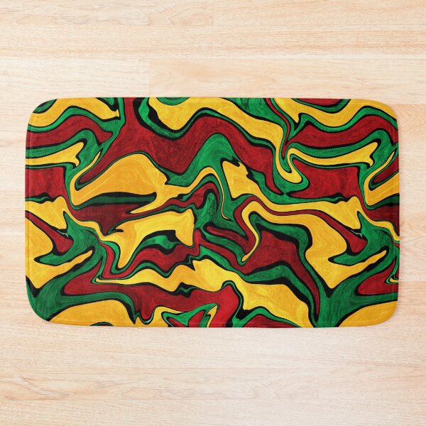 Item preview, Abstract art with rasta colors, Rastafarian designed and sold by NadiaChevrel.