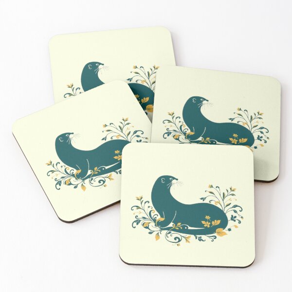 Item preview, Ĺuxury Arabesque Otter Flowing River Wave Design designed and sold by Tama-sirth.