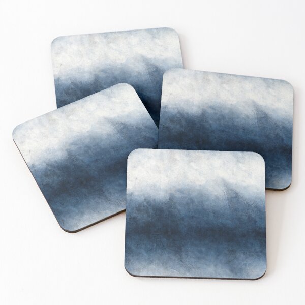 Item preview, Blue abstract landscape, ombre ocean colors designed and sold by NadiaChevrel.