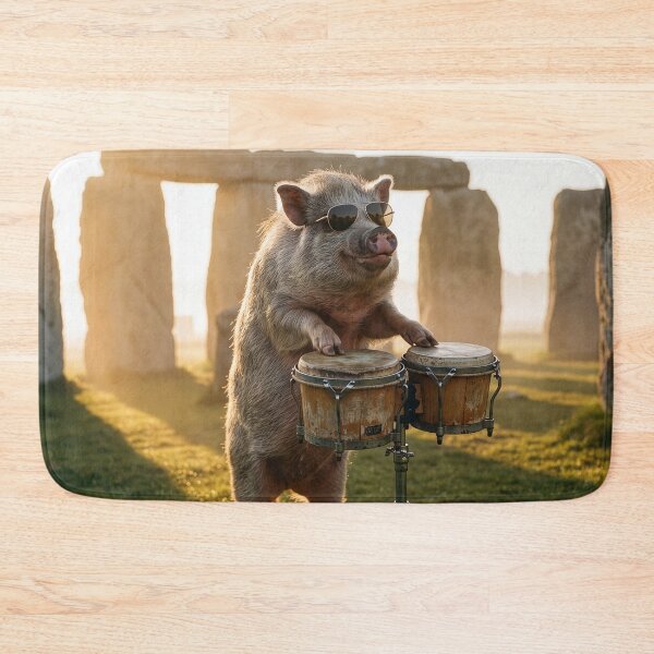 Item preview, Pig Does the Builders of Stonehenge Proud designed and sold by Tridentulus.