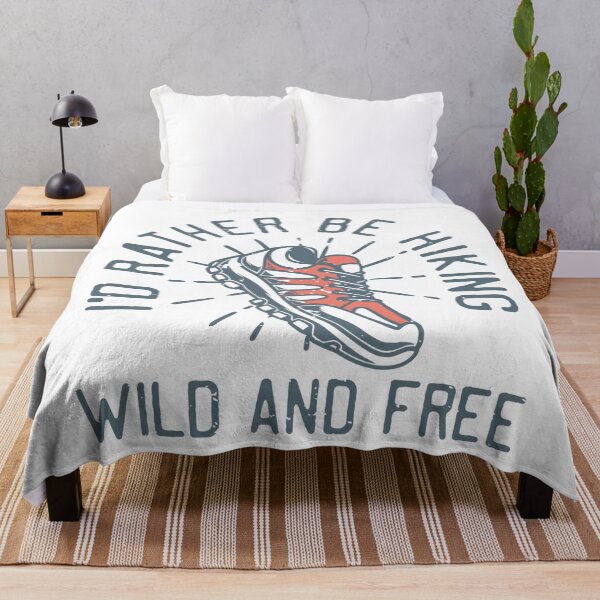Item preview, I'd Rather Be Hiking Wild and Free Outdoor Tee designed and sold by Gravelpeak Co..