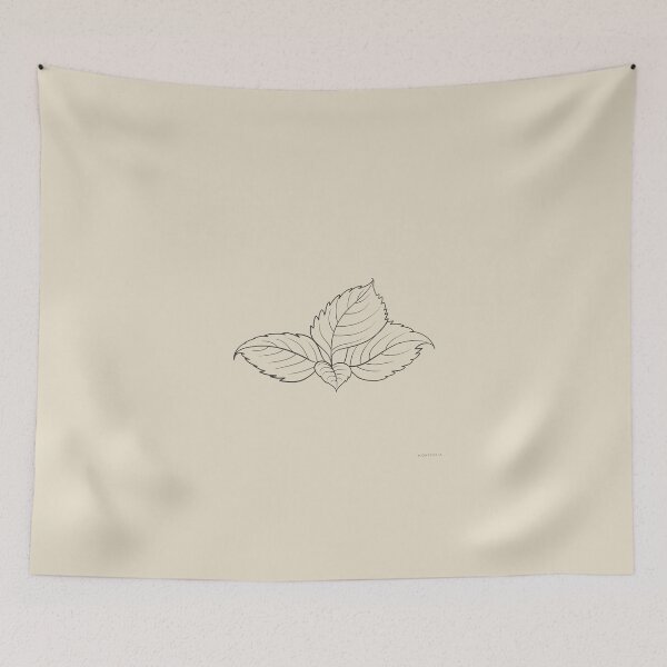 Item preview, Botanical Leaves Line Art Minimalist Foliage Sketch Edition VI designed and sold by smaragdstudio.