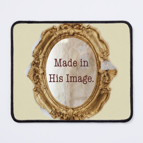 Item preview, Made In His Image: Vintage Gold Mirror Christian Art designed and sold by ArtsieChristian.