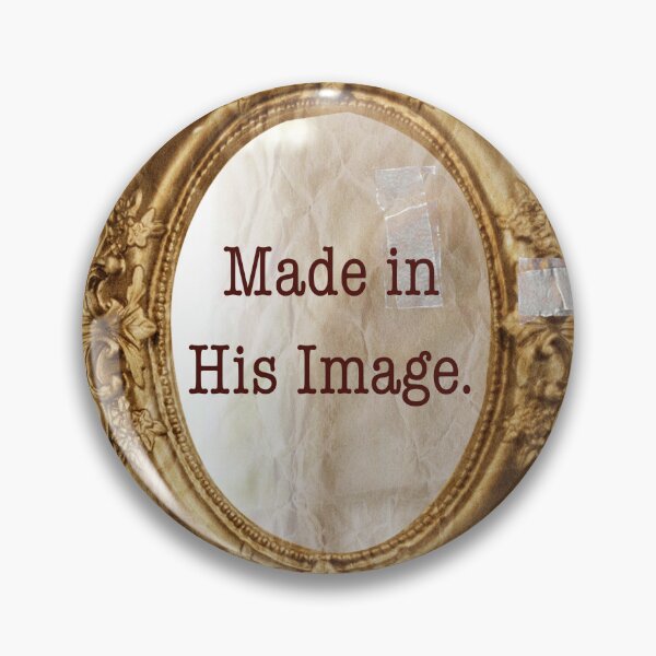 Item preview, Made In His Image: Vintage Gold Mirror Christian Art designed and sold by ArtsieChristian.