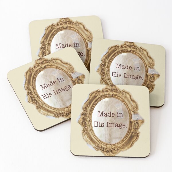 Item preview, Made In His Image: Vintage Gold Mirror Christian Art designed and sold by ArtsieChristian.