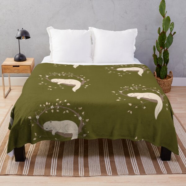 Item preview, Minimalist Cute Otter Sleeping on Tree Branch Art designed and sold by Tama-sirth.