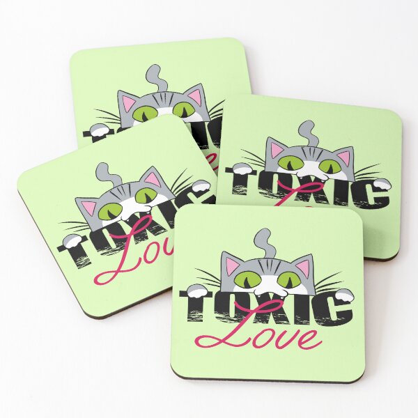Item preview, Toxic cat love designed and sold by Konopikyu.