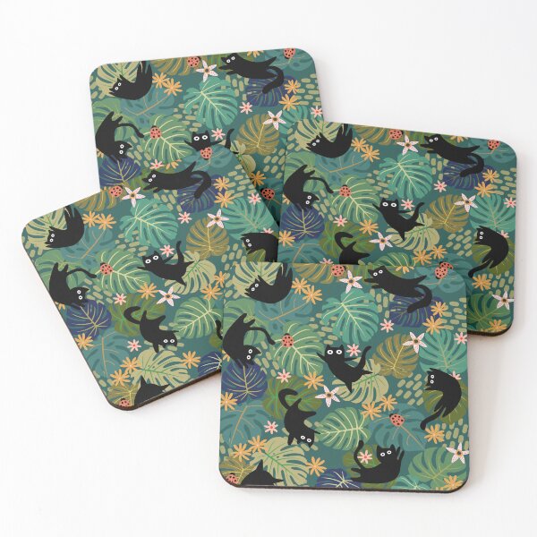 Item preview, Cats amongst the leaves designed and sold by InkRiot Studios.