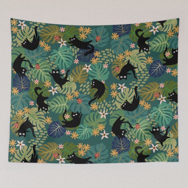 Item preview, Cats amongst the leaves designed and sold by InkRiot Studios.