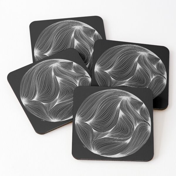 Item preview, Topographic Flow Circle — Minimalist Abstract Line Art designed and sold by SaharArtwork.