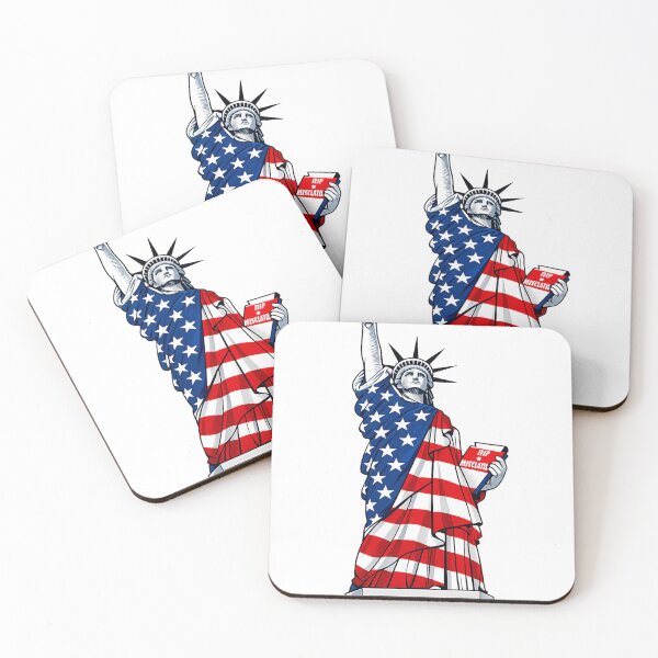 Item preview, Statue of Liberty – American Flag Patriotic Emblem designed and sold by stickyverselab.