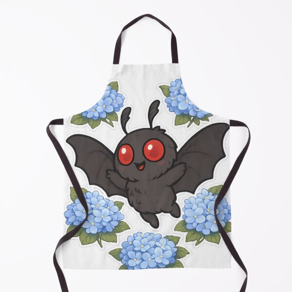 Item preview, Spooky Cute Mothman with Blue Hydrangeas | Gothic Kawaii Cryptid Floral designed and sold by designsbyhw.