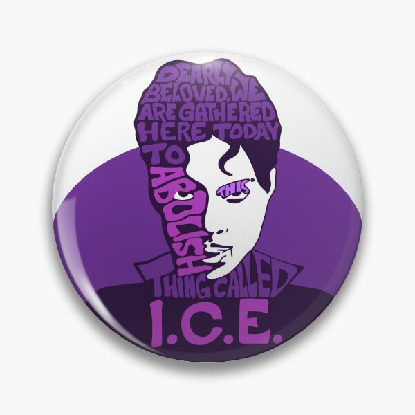 Item preview, Anti-ICE Prince Tribute Abolish I.C.E. designed and sold by Steve's Sticker Shack.