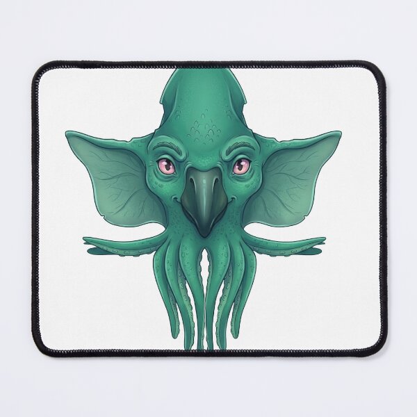 Item preview, Vibrant monochromatic teal/sea-green ancient fantasy creature designed and sold by AirCrayons27.