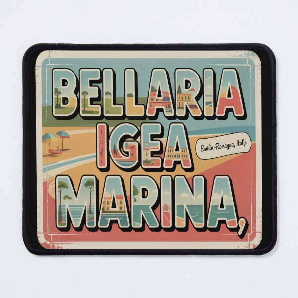 Item preview, Bellaria‑Igea Marina Vintage Postcard Sticker – Emilia‑Romagna Italy Retro Beach Art designed and sold by stickercuffs.