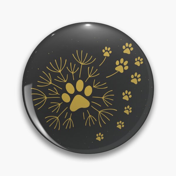 Item preview, Gold Dandelion Paw Print Remembrance designed and sold by Corvoria.