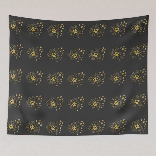 Item preview, Gold Dandelion Paw Print Remembrance designed and sold by Corvoria.