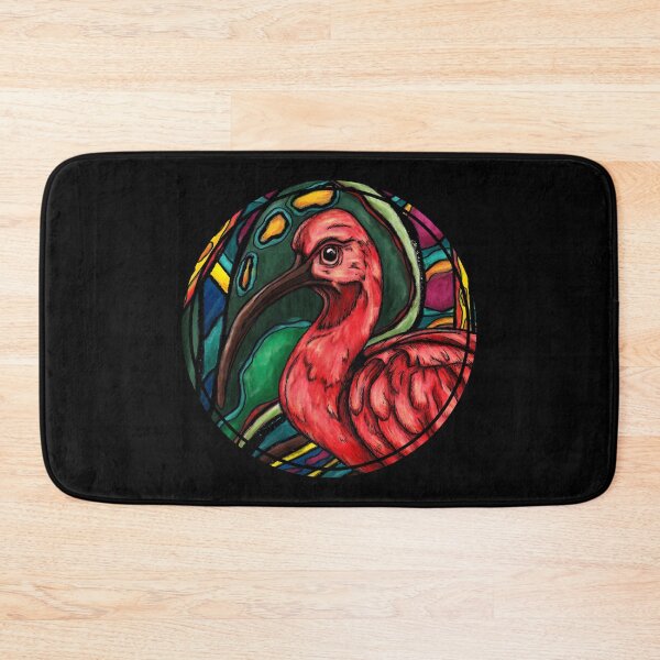 Item preview, Scarlet ibis bird with bold colors, graphic jungle red bird designed and sold by NadiaChevrel.