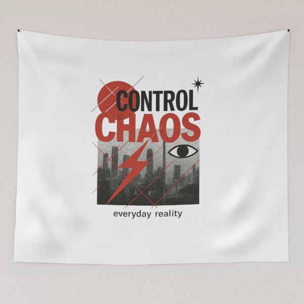Item preview, Control Chaos Urban Poster – Abstract City Art Street Style Graphic Design designed and sold by PrintforDesign.