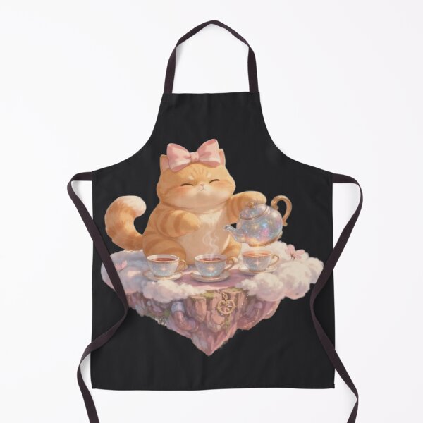 Item preview, Celestial Cat Pouring Starlight Tea. designed and sold by Moody Vibes Studio.