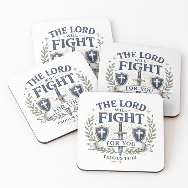 Item preview, The Lord Will Fight For You Exodus 14:14 Christian Warrior Faith Design designed and sold by SoulThread Studio.