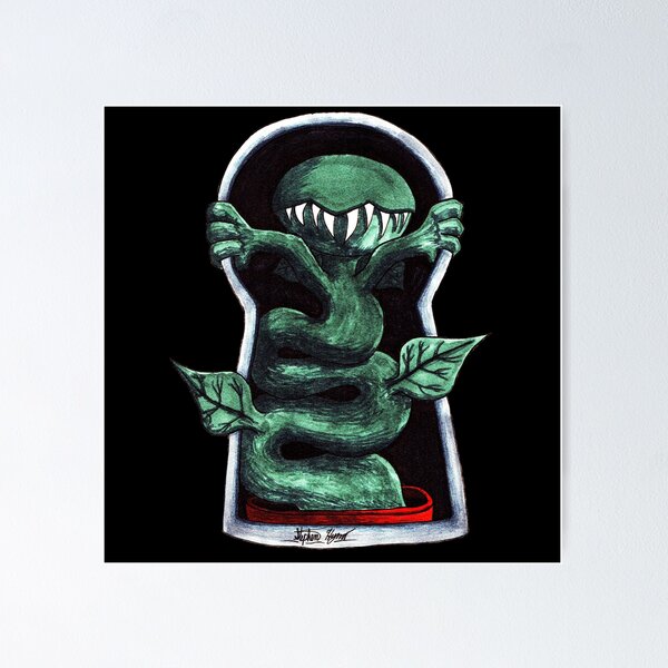 Item preview, Posterized Venus Flytrap Escaping Through The Keyhole designed and sold by Grimmlar.