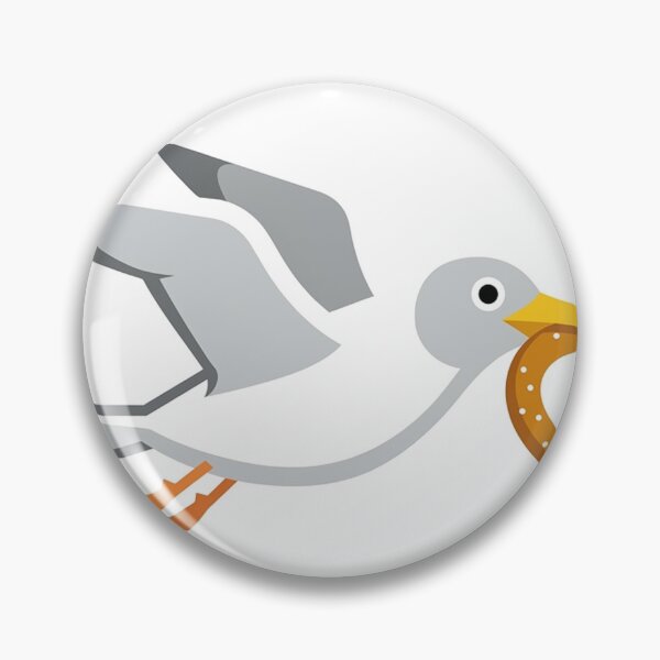 Item preview, Seagull with pretzel designed and sold by Frankenrocker.