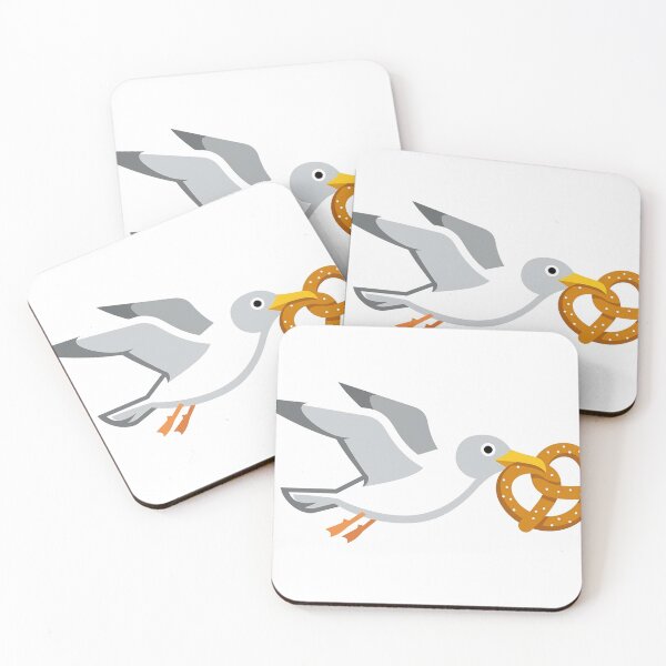 Item preview, Seagull with pretzel designed and sold by Frankenrocker.