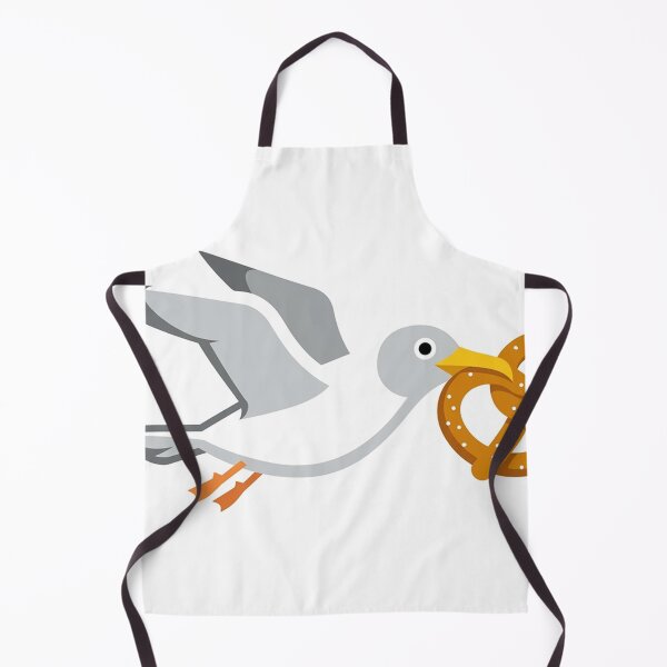 Item preview, Seagull with pretzel designed and sold by Frankenrocker.