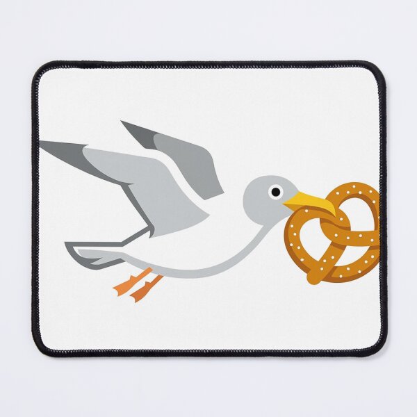 Item preview, Seagull with pretzel designed and sold by Frankenrocker.