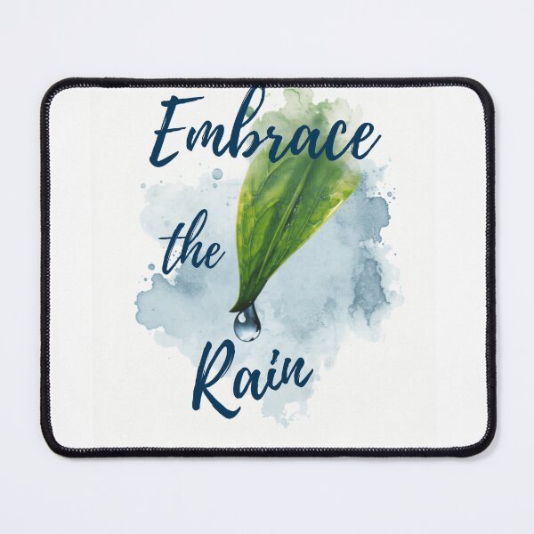 Item preview, Embrace the Rain | Inspirational Nature Watercolor Quote designed and sold by Prajverse19.