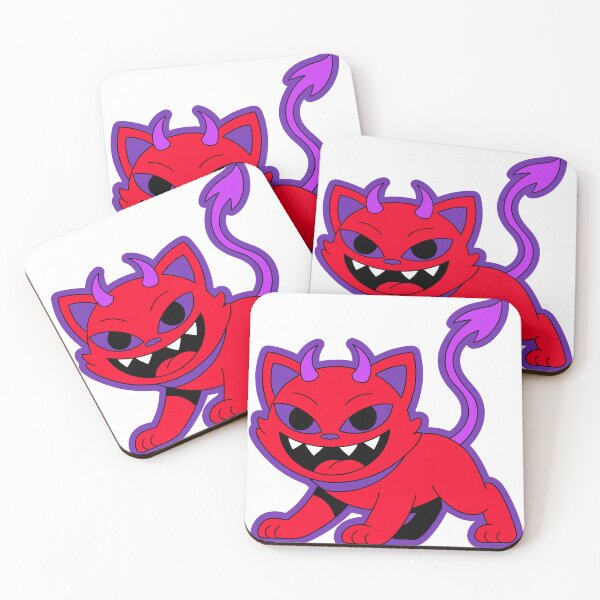 Item preview, Cute Devil Cat Sticker designed and sold by inkfusionhub99.