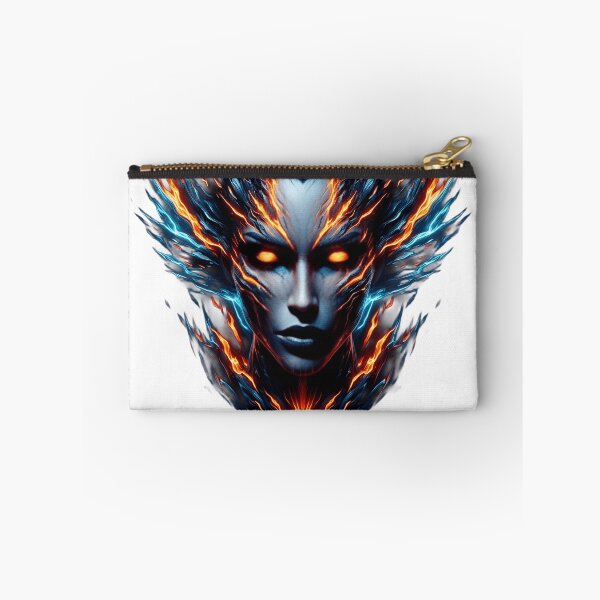 Item preview, Elemental Energy Guardian – Abstract Fire and Ice Portrait designed and sold by SupernovaNote.